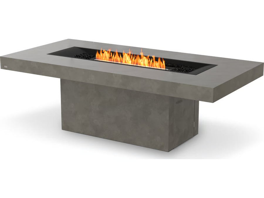 EcoSmart Gin 90 Dining Fire Table — Graphite, Bio-Ethanol