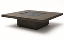 Vertigo 40 concrete fire table unlit with the square burner cover plate in place