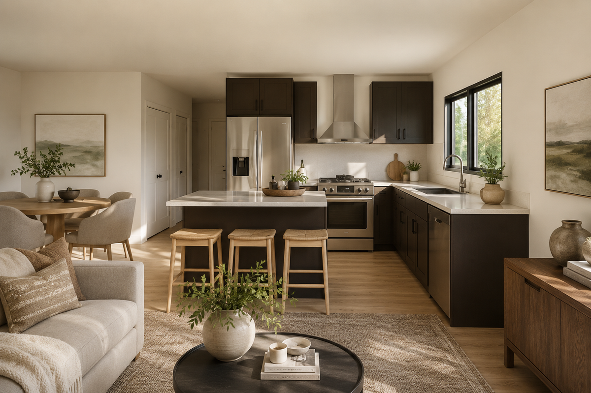 Irontown Eagle Landing 1000 modular home — interior view