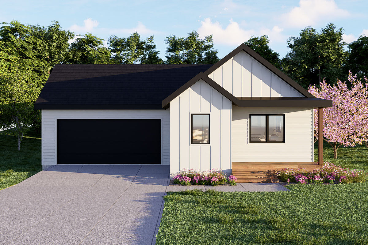 Irontown Eagle Landing 1220 modular home — exterior design rendering