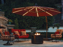 Treasure Garden Starlux AKZ Plus 13-Foot Octagonal Cantilever Patio Umbrella with LED Lights