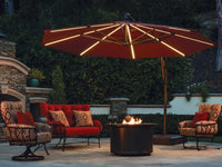 Treasure Garden Starlux AKZ Plus 13′ Cantilever Umbrella — Octagon, LED