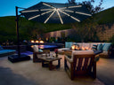 Treasure Garden Starlux AKZ Plus 13-Foot Octagonal Cantilever Patio Umbrella with LED Lights