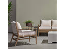 Luxecor Globetrotter Outdoor Natural Rope / Lakin Oat Eucalyptus Lounge Chair