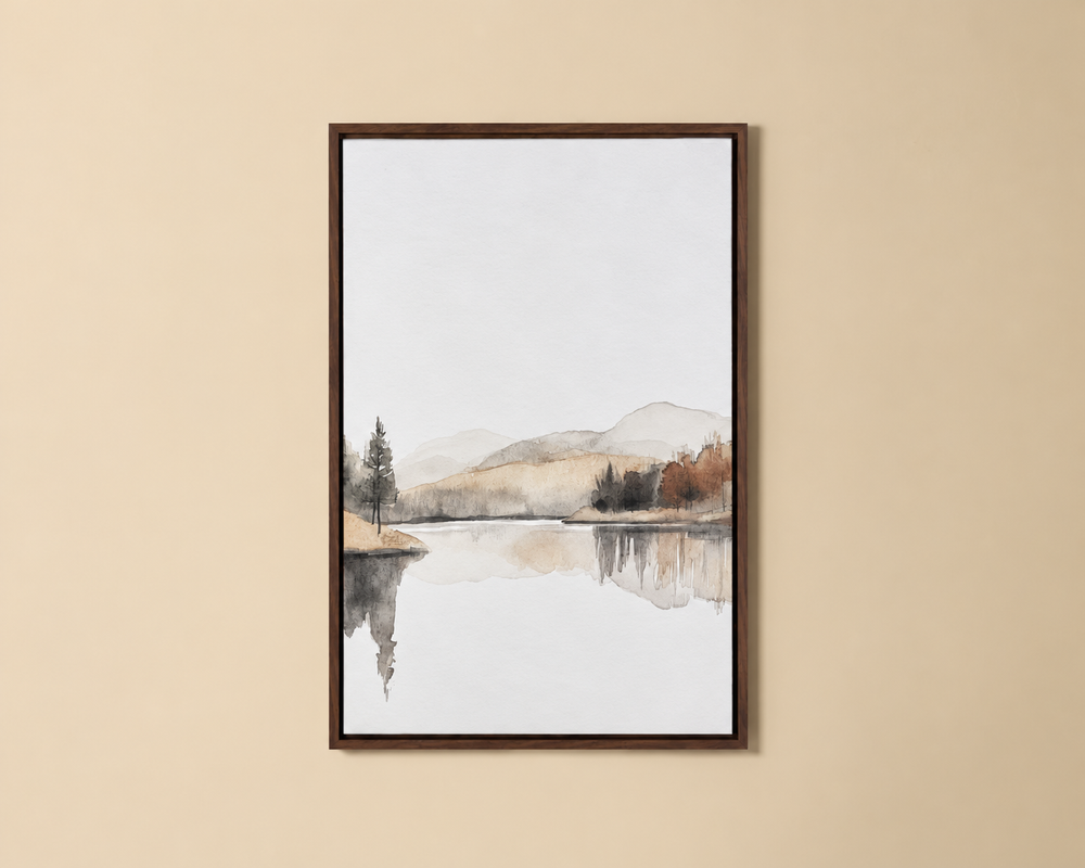 Silent Lake I | Framed Landscape Artwork