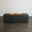 72" x 28" Rectangle Beton Concrete (GFRC) Gas Fire Pit with Hidden Propane Tank