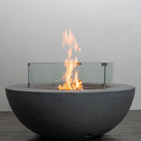 Beton 42″ Round Fire Pit — Concrete, Natural Gas