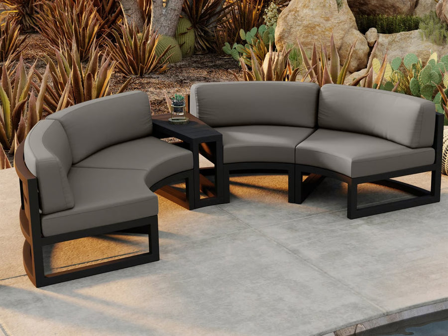 Harmonia Living Avion 3-Piece Curved Sectional