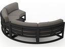 Harmonia Living Avion 3-Piece Curved Modular Outdoor Sectional