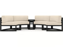 Harmonia Living Avion 3-Piece Curved Modular Outdoor Sectional