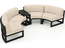 Harmonia Living Avion 3-Piece Curved Modular Outdoor Sectional
