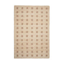 Hari Natural 5 by 7 grid texture hand tufted wool rug