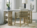 Surfrider writing desk storage and stone top detail