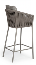 Beverly Hills Rope Outdoor Bar Stool - Stone