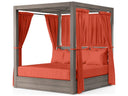 Sunset West Laguna Outdoor Resort King Daybed with Curtains and Pillows