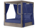 Sunset West Laguna Outdoor Resort King Daybed with Curtains and Pillows