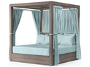 Sunset West Laguna Outdoor Resort King Daybed with Curtains and Pillows