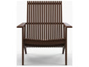 Jensen Outdoor Innova Trellis Ipe Wood Lounge Chair in Chocolate Brown
