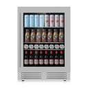 24-Inch Glass-Door Beverage Refrigerator