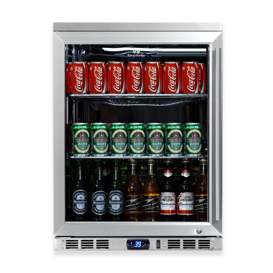 24-Inch Stainless-Steel Beverage Refrigerator
