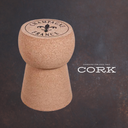 Champagne Cork Stool & Side Table