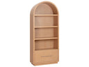 Marlow wood bookcase with file drawer