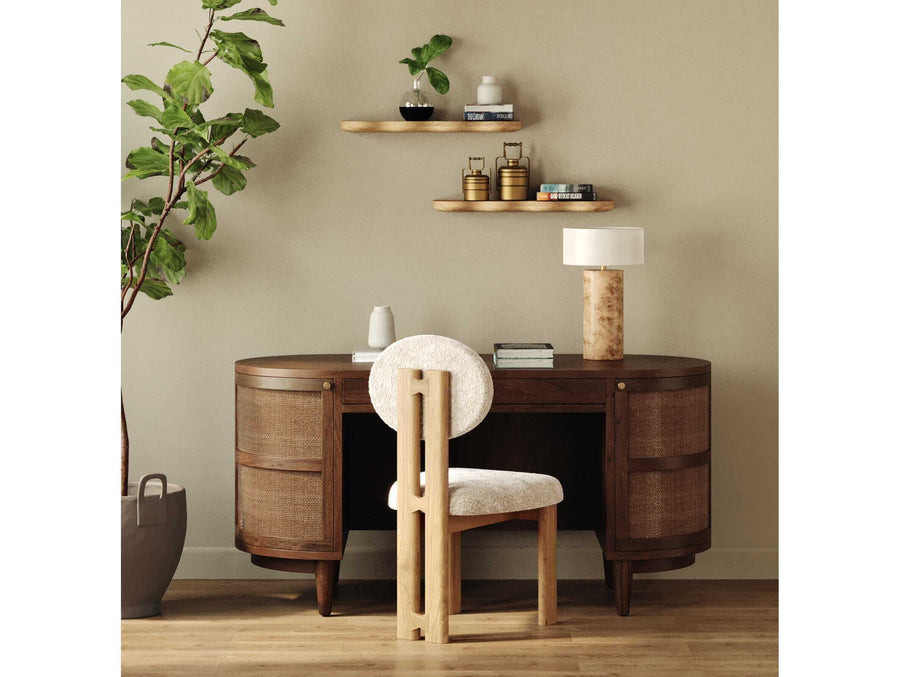 Union Home Canggu office set: Porto Dark desk and Colton chair