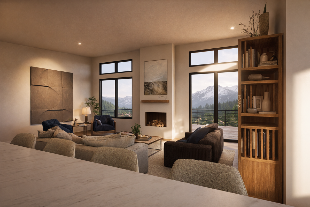 Irontown The Donner 1560 modular home — interior view