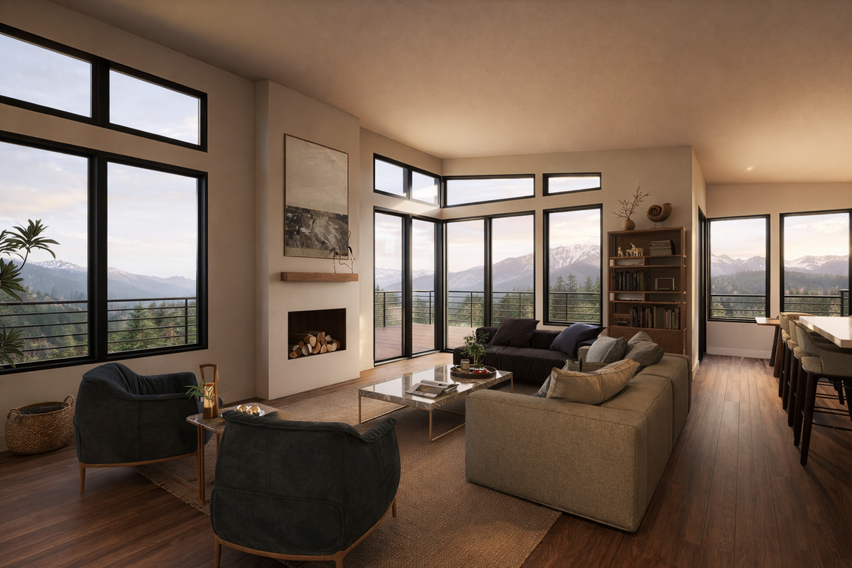Irontown The Donner 1560 modular home — interior view