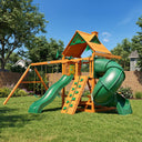 Mountaineer Swing Set - Wood Roof