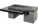 Outdoor GreatRoom Uptown Linear Fire Table — Black, Gas
