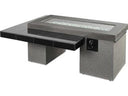 Outdoor GreatRoom Uptown Linear Fire Table — Black, Gas