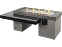 Outdoor Greatroom Uptown Black Linear Gas Fire Pit Table