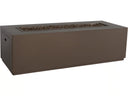 OW Lee Forma 65 x 25 Inch Occasional Height Outdoor Fire Pit in Aluminum