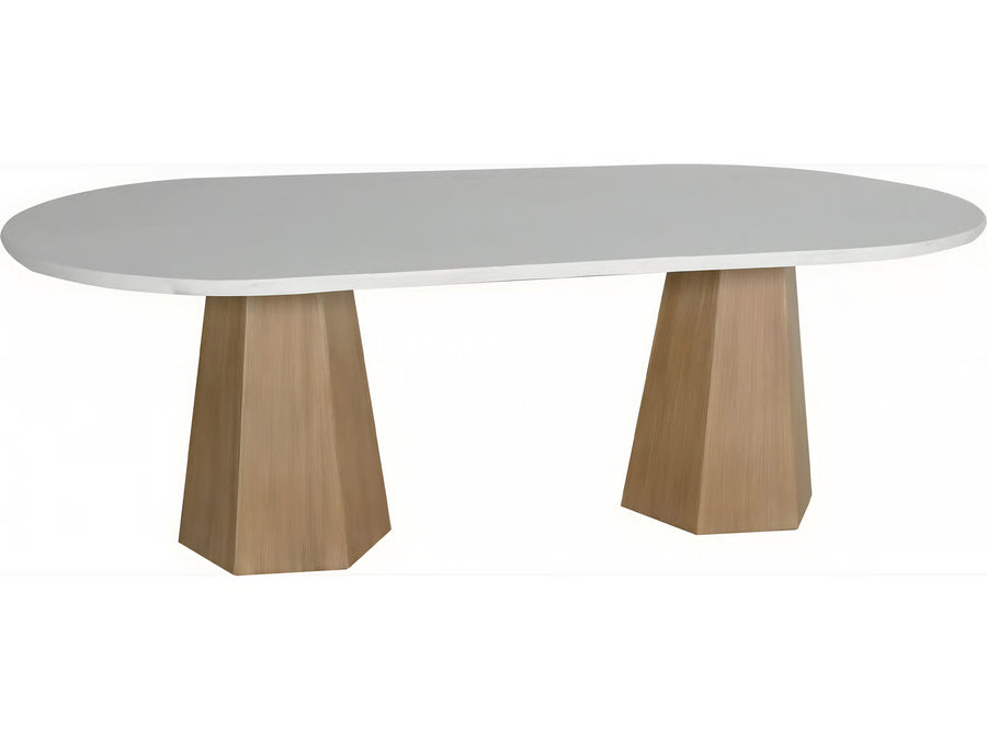 Castelle Nicoya 84″ Oval Dining Table — Aluminum