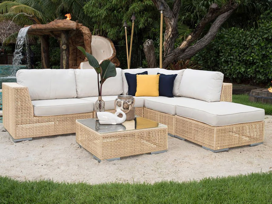 Panama Jack Austin 6-Piece Sectional — Honey