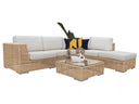 Panama Jack Austin 6-Piece Outdoor Modular Sectional with Cushions in Honey