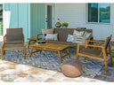 Royal Teak Admiral Accent Chair — Teak & Rope, Sand