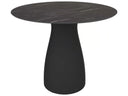 Resol Baobab S Round Dining Table in Black and Black Marble