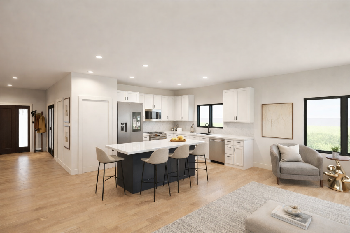 Irontown The Mill Creek modular home — interior view