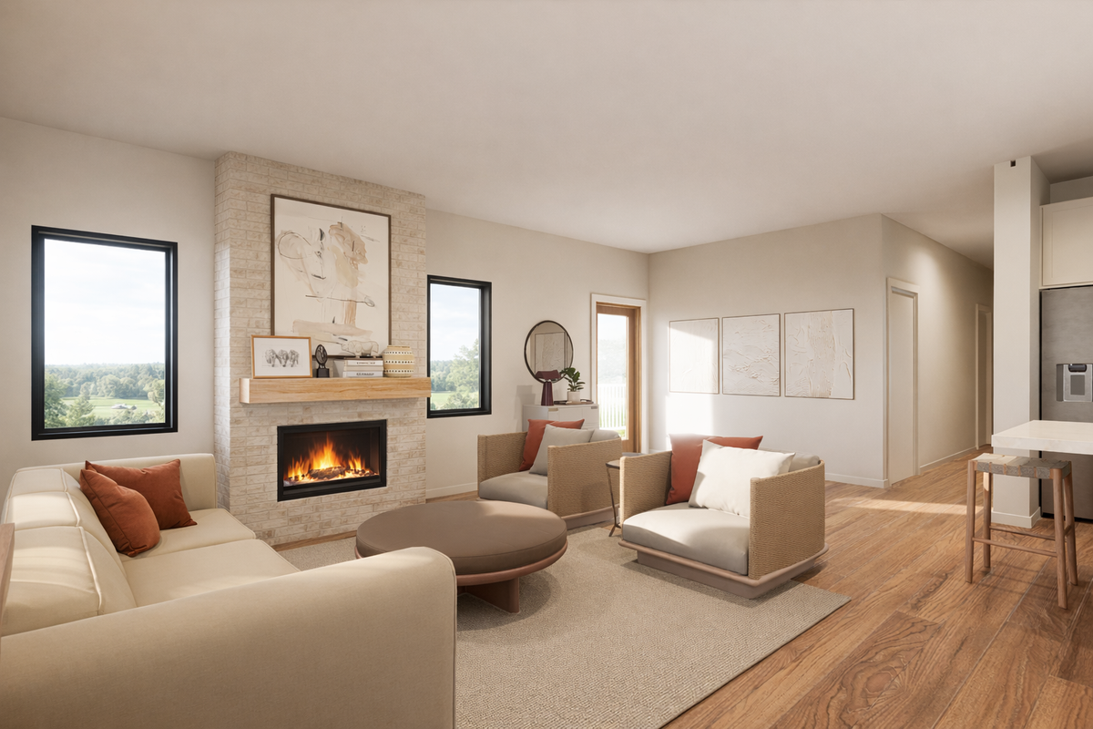 Irontown The Aspen modular home — interior view