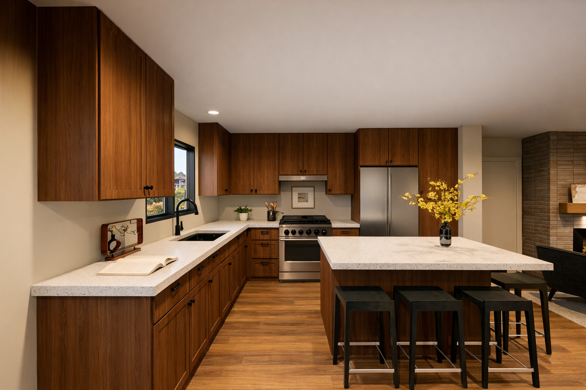 Irontown The San Conejo modular home — interior view