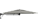 Shadowspec Retreat 2.7m Octagonal Wall Mount Umbrella Annodised Space Grey
