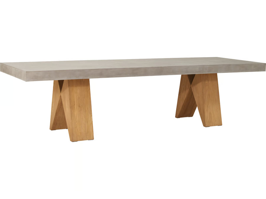 Seasonal Living Clip 118″ Dining Table — Slate Gray