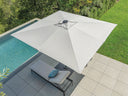 Shademaker Atlas 10 Foot Square Crank Lift Outdoor Umbrella
