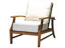 Summer Classics Croquet Teak Adjustable Outdoor Lounge Recliner Chair