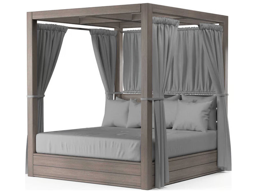 Laguna Lounge Bed — Driftwood Aluminum
