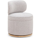 TOV Amaya grey textured performance swivel desk chair