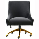 TOV Beatrix black adjustable swivel office chair alternate view