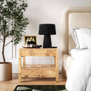 Brandyss Natural Burl cabinet detail manufacturer photograph